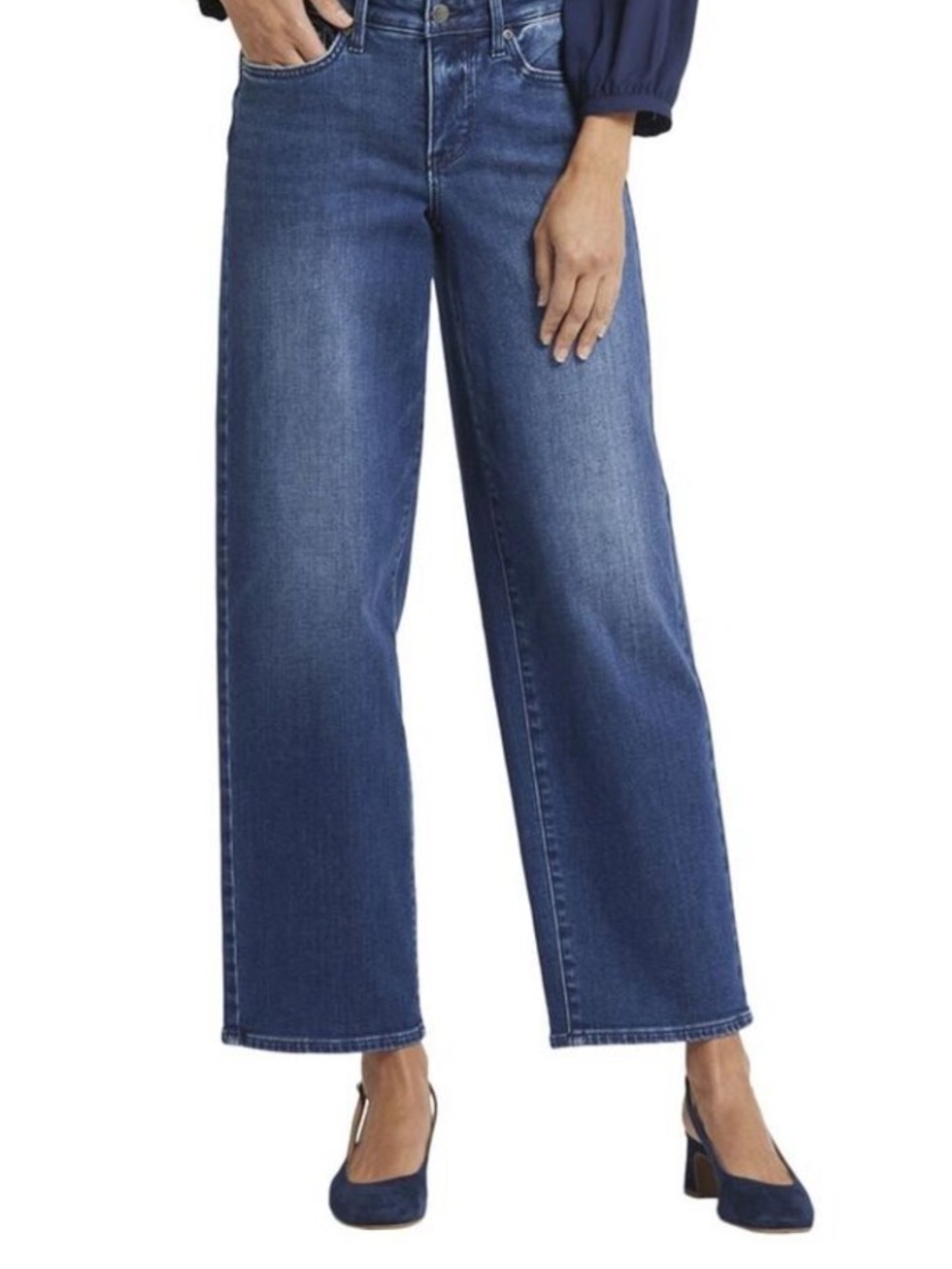 NYDJ Jemma Barrel Jeans in Moonlight Wash – Size 4P NWT